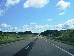 Scenery in Mina along eastbound I-86