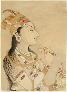 Idealized Portrait of the Mughal Empress Nur Jahan (1577-1645)? LACMA M.81.271.7