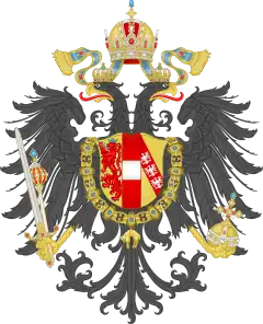 Coat of arms of the Austrian Empire, House of Habsburg (1815)