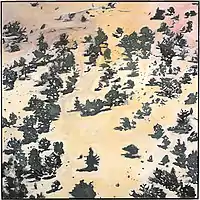 In Canyon de Chelly, oil/canvas, 60" x 60", 1996