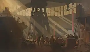 In the Gun Factory at Woolwich Arsenal by George Clausen