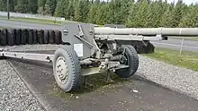 A M1897 on M2A2 carriage.