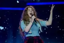 Zena Donnelly during the rehearsals in Valletta (2016)