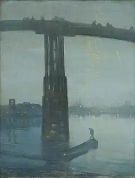 Whistler's Nocturne in Blue and Gold: Old Battersea Bridge (c. 1872–1875)