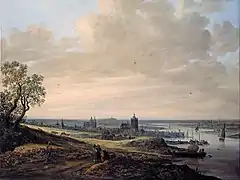 Panorama Landscape with a View of Arnhem (1646), oil on canvas, 98.5 x 135 cm., Museum Kunstpalast