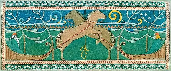 The Clash of Väinämöinen and Joukahainen, Joseph Alanen [fi], 1909–1910