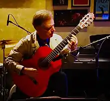 Kayvan Mirhadi in Tehran Jazz Cafe.