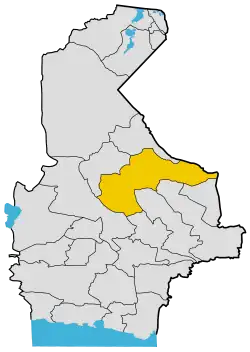 Location of Khash County in Sistan and Baluchestan province