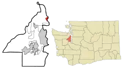Location of Kingston, Washington