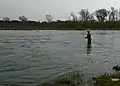 Fishing on the Laborec river near Petrovce