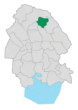 Location of Lali County in&nbsp;Khuzestan&nbsp;province