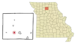 Location of Laclede, Missouri
