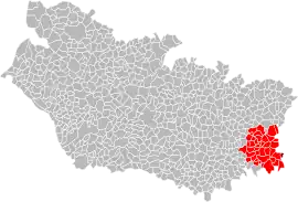 Location within the Somme department