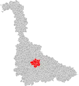 Location in Meurthe-et-Moselle.
