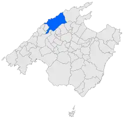 Location within Mallorca