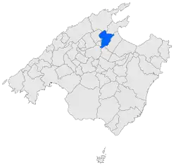 Location of Sa Pobla in Mallorca