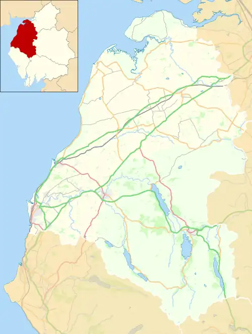 Portinscale is located in the former Allerdale Borough
