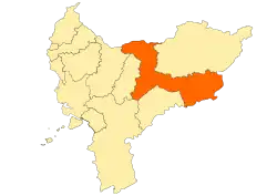 Location within West Kalimantan