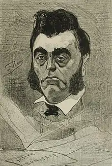 Louis Defré (aka Maurice Voituron & Joseph Boniface), burgomaster of Uccle (1858) lithograph (28.58 x 19.53&nbsp;cm) L.A. County Museum.