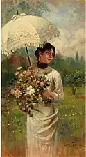 Jeune femme avec parasol, c.&nbsp;1890