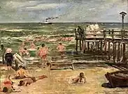 Swimming Facility in Horst-Ostsee (1902), oil on canvas, Museum Georg Schäfer, Schweinfurt