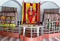 Ma Kalika at the temple with offerings