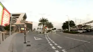 Mall of Qatar front entrance and parking lot.