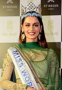 Miss World 2017Manushi Chhillar &nbsp;India