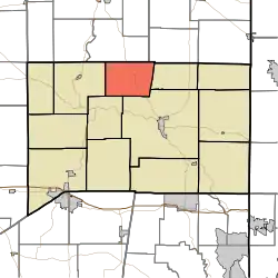 Location of Blooming Grove Township in Franklin County