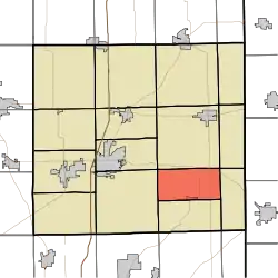 Location of Concord Township in DeKalb County