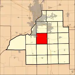 Location in Tazewell County