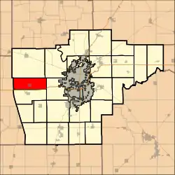 Location in Sangamon County