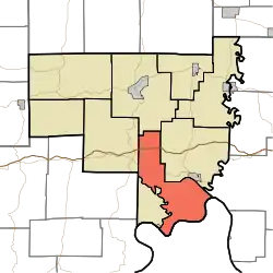 Location of Ohio Township in Crawford County