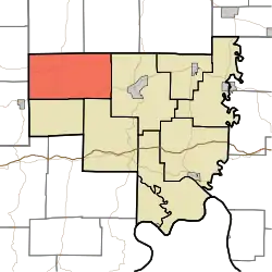 Location of Patoka Township in Crawford County