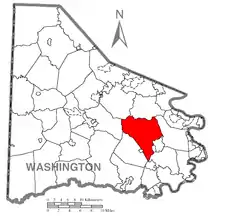 Location of Somerset Township in Washington County