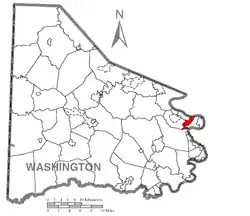 Location of Wickerham Manor-Fisher in Washington County
