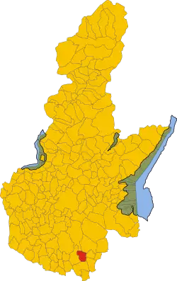 Location of Isorella in the province of Brescia, Lombardy