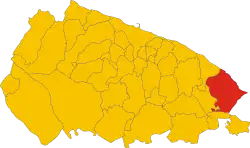 Monopoli within the Province of Bari