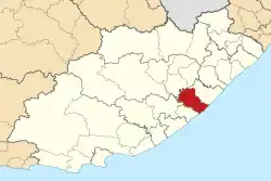 Location in the Eastern Cape