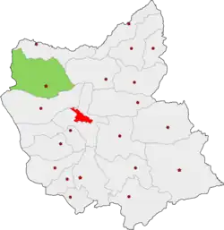 Location of Marand County in East Azerbaijan province
