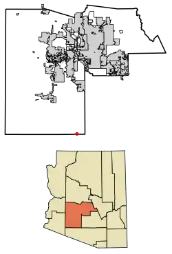 Location in Maricopa County, Arizona