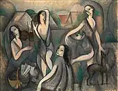 1910-11, Les jeunes filles (Jeune Femmes, Young Girls), oil on canvas, 115 x 146&nbsp;cm. Exhibited  Salon des Indépendants, 1911, Moderna Museet, Stockholm