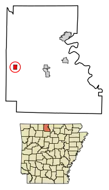 Location in Marion County, Arkansas