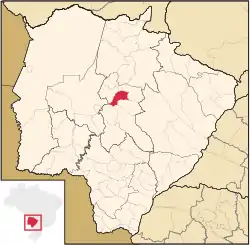 Location in Mato Grosso do Sul state