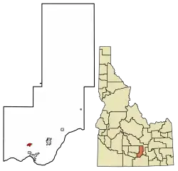 Location in Minidoka County, Idaho