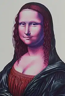 Lennie Mace, Mona a'la Mace (1993, New York), ballpoint pen on paper