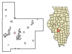 Location in Montgomery County, Illinois