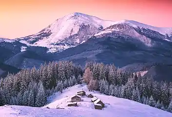 Petros - a peak in the Chornohora with height of 2,020 metres (6,630 ft)