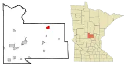 Location of Harding, Minnesota