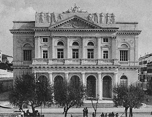 The Municipal Theatre of Corfu in 1901–1902